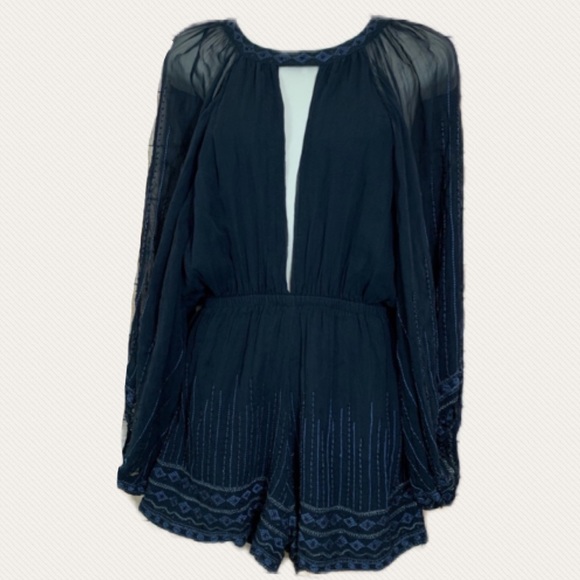 Free people boho beaded romper - Picture 6 of 6